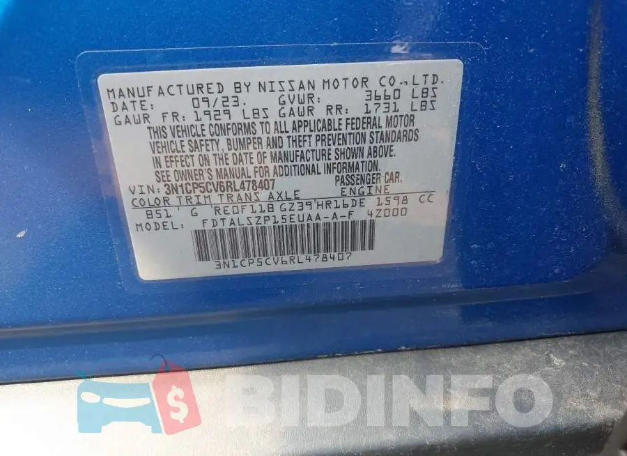 3N1CP5CV6RL478407 Photo# 9