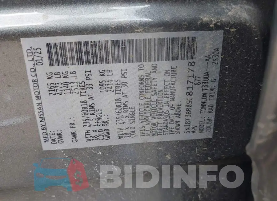 5N1BT3BB8SC817178 Photo# 9