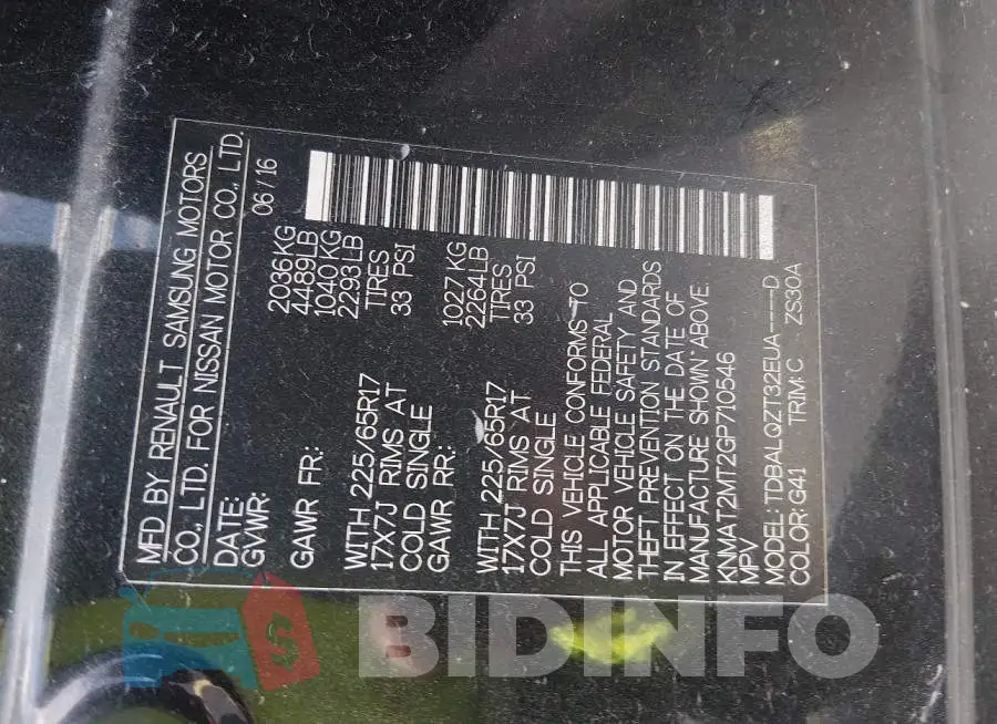 KNMAT2MT2GP710546 Photo# 9
