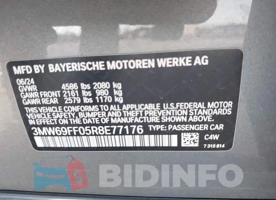 3MW69FF05R8E77176 Photo# 9