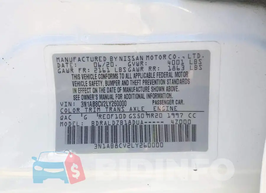 3N1AB8CV2LY260000 Photo# 9