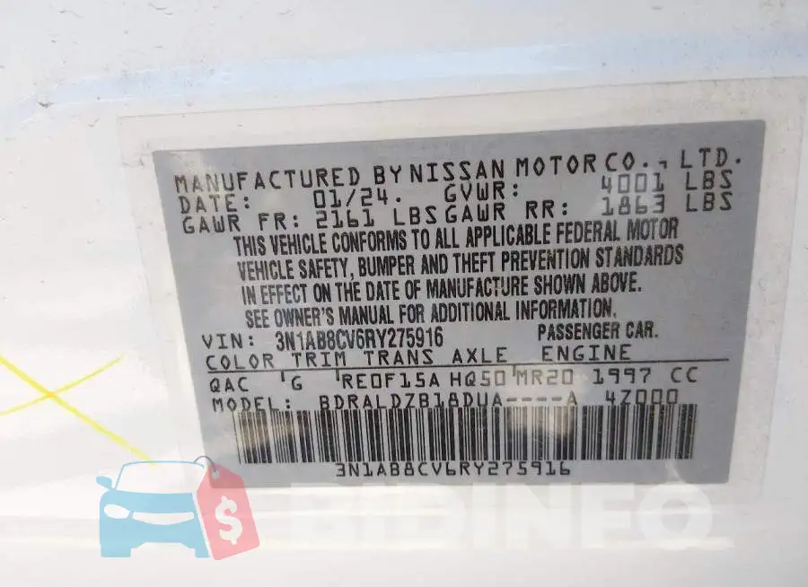 3N1AB8CV6RY275916 Photo# 9