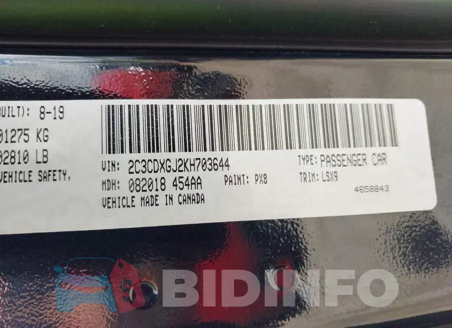 2C3CDXGJ2KH703644 Photo# 9