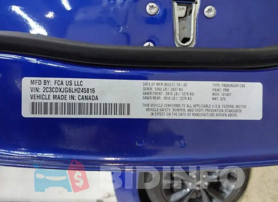 2C3CDXJG6LH245816 Photo# 9