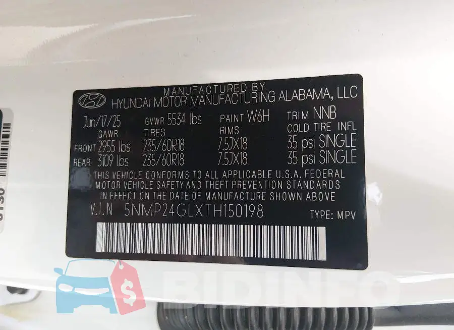 5NMP24GLXTH150198 Photo# 9