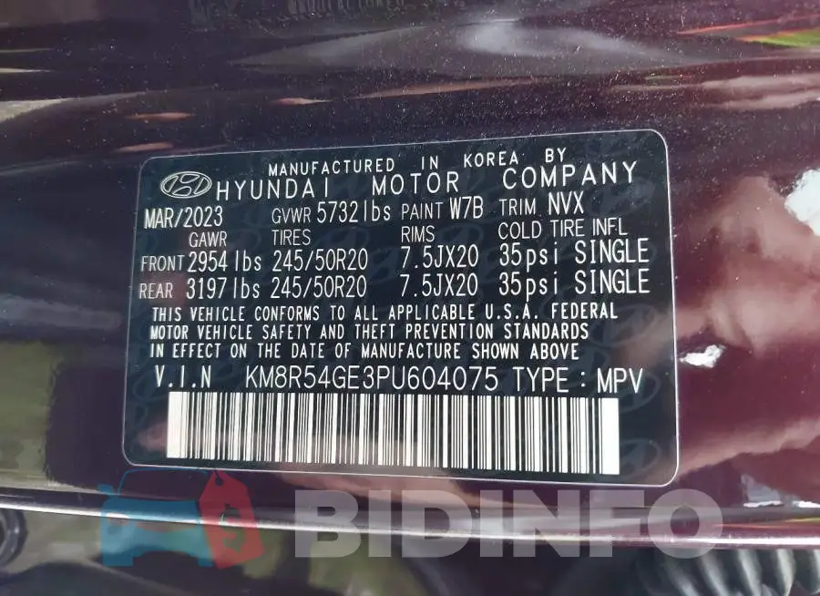 KM8R54GE3PU604075 Photo# 9