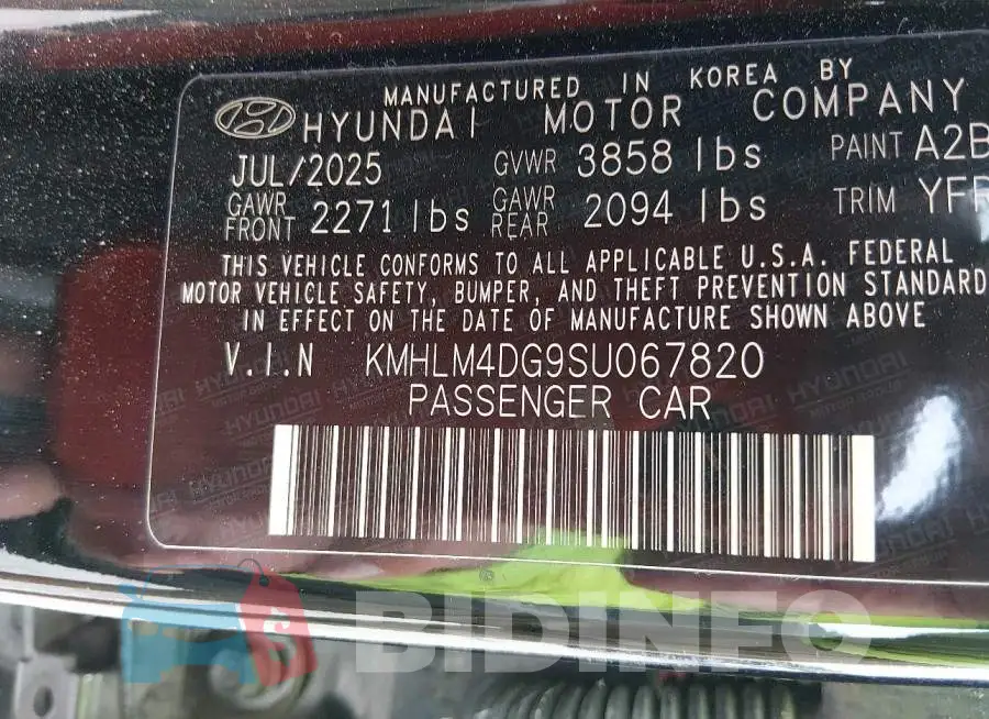 KMHLM4DG9SU067820 Photo# 9