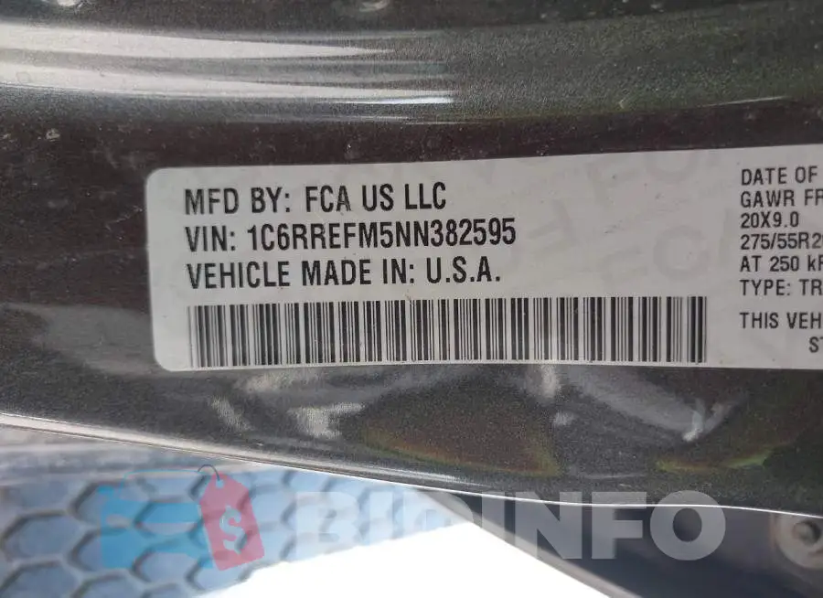 1C6RREFM5NN382595 Photo# 9