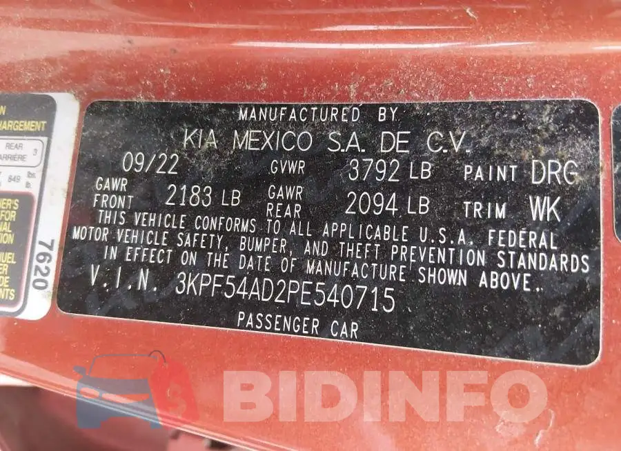 3KPF54AD2PE540715 Photo# 9