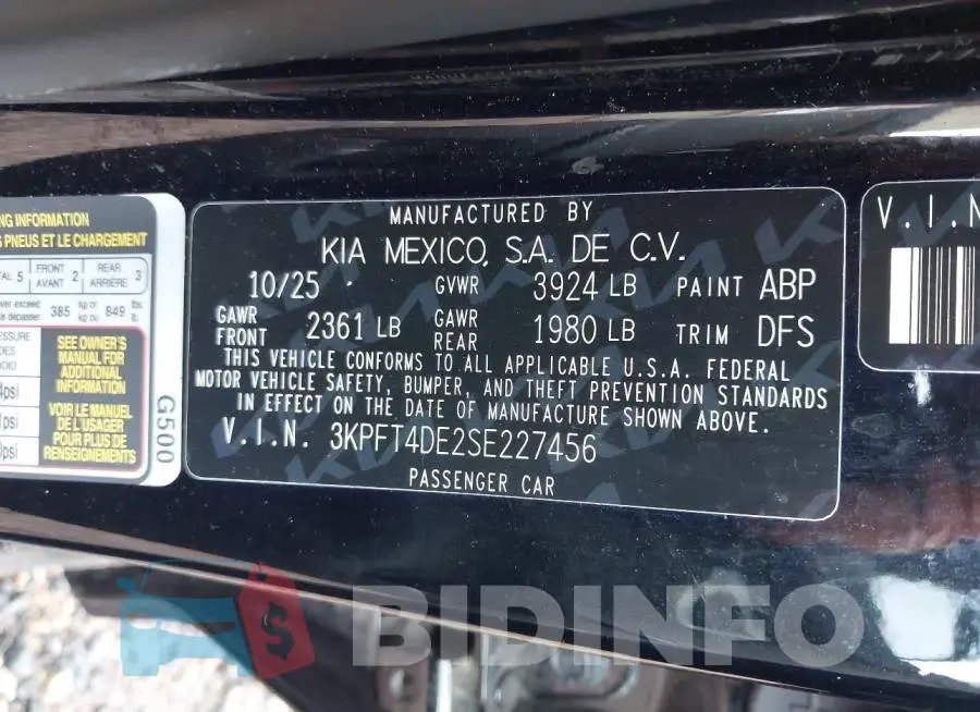 3KPFT4DE2SE227456 Photo# 9
