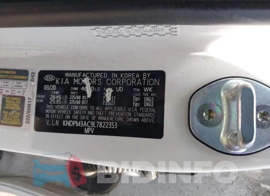 KNDPM3AC9L7822353 Photo# 9