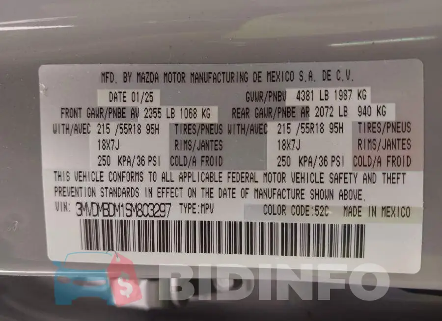 3MVDMBDM1SM803297 Photo# 9