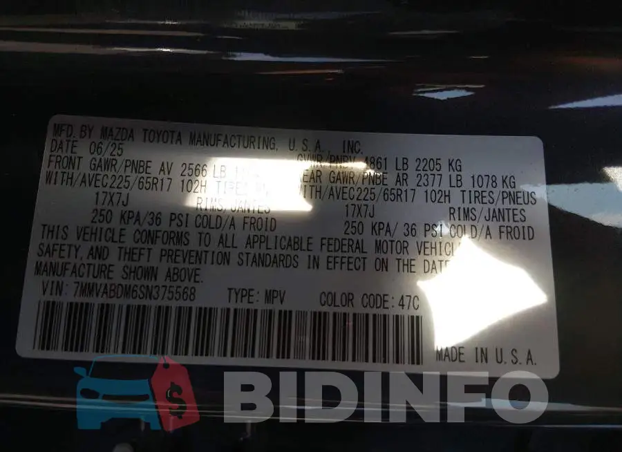 7MMVABDM6SN375568 Photo# 9