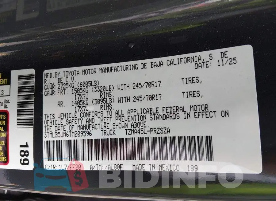 3TMLB5JN6TM209596 Photo# 9