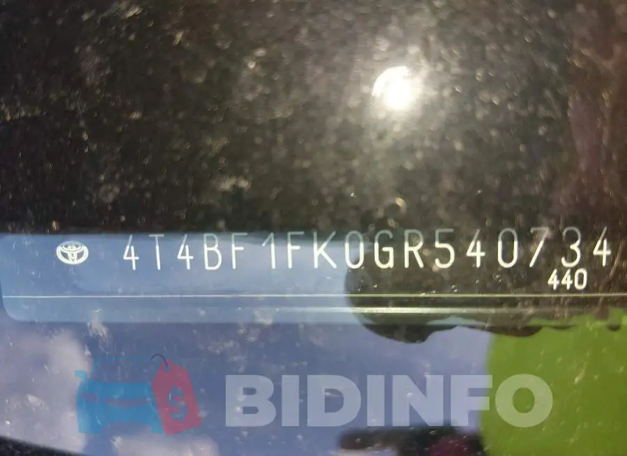 4T4BF1FK0GR540734 Photo# 9