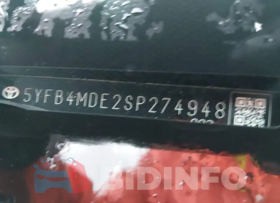 5YFB4MDE2SP274948 Photo# 9