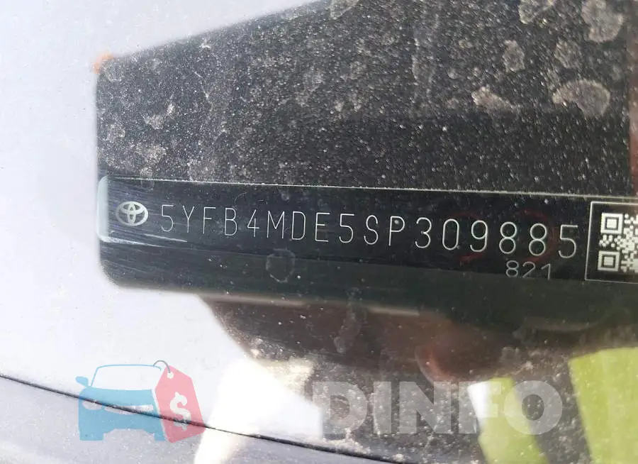 5YFB4MDE5SP309885 Photo# 9
