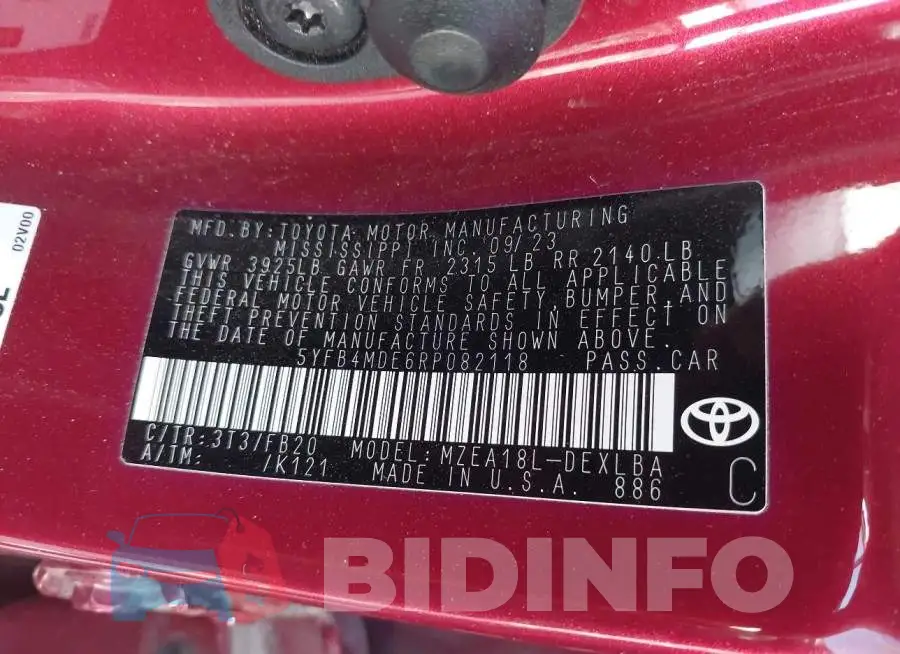 5YFB4MDE6RP082118 Photo# 9