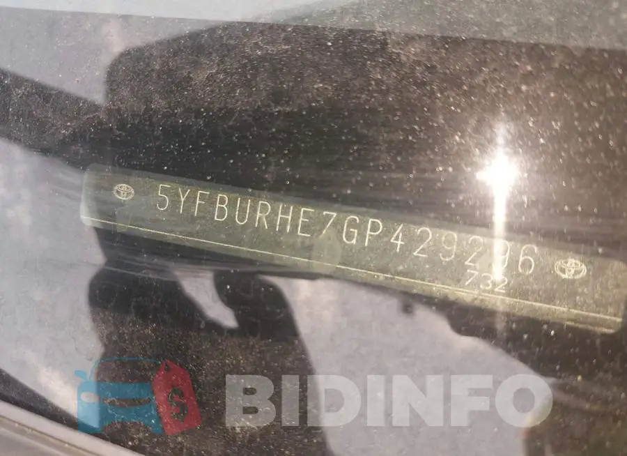5YFBURHE7GP429296 Photo# 9