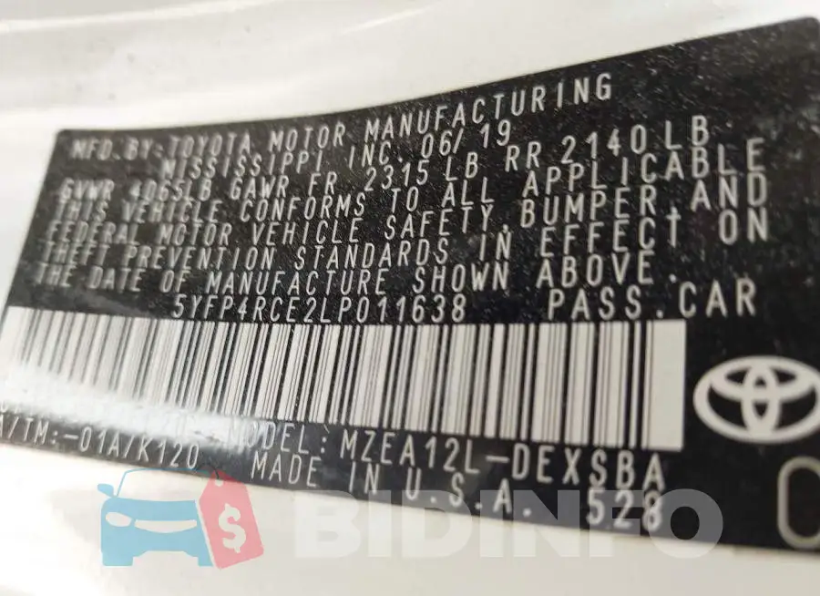 5YFP4RCE2LP011638 Photo# 9