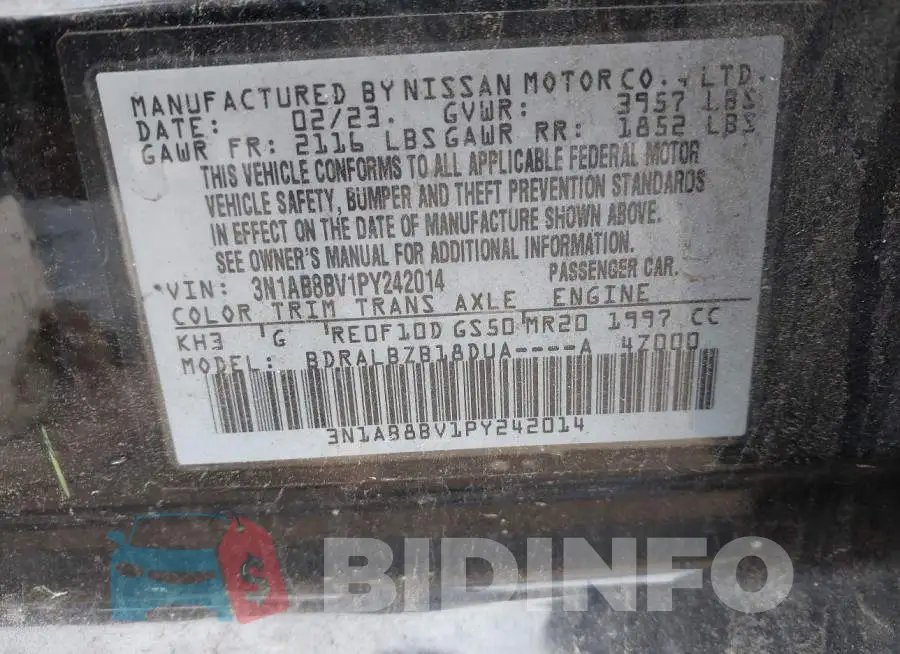 3N1AB8BV1PY242014 Photo# 9