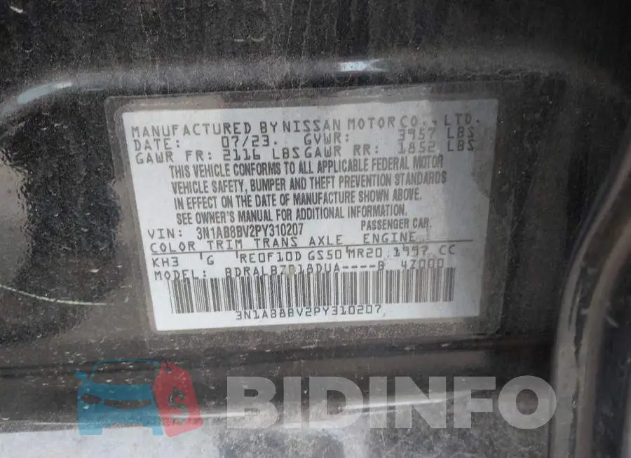 3N1AB8BV2PY310207 Photo# 9