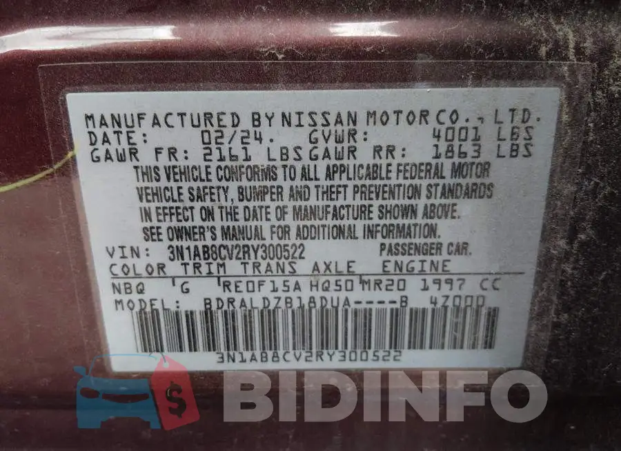 3N1AB8CV2RY300522 Photo# 9