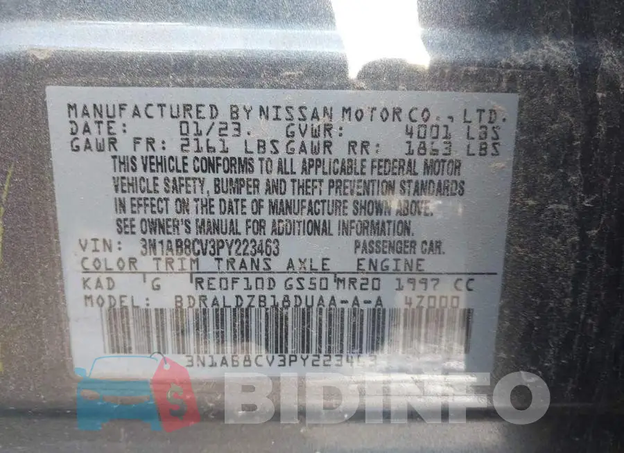 3N1AB8CV3PY223463 Photo# 9