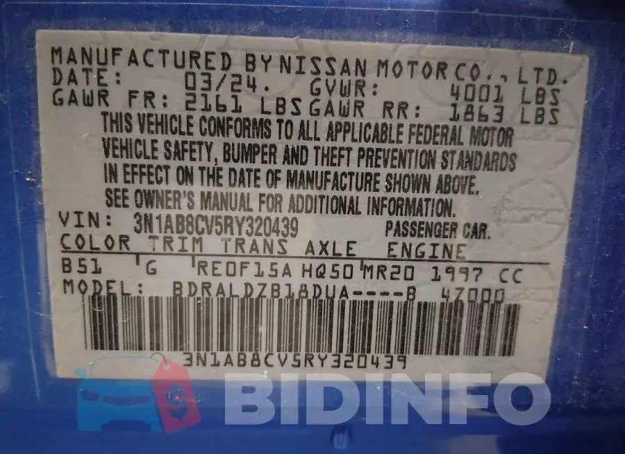 3N1AB8CV5RY320439 Photo# 9