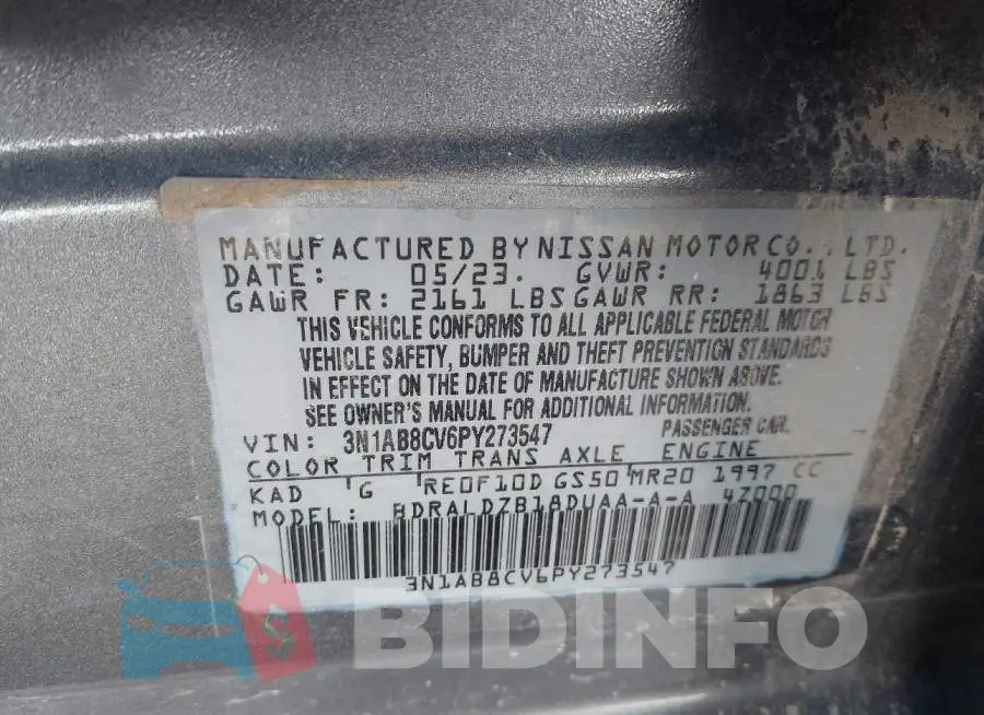 3N1AB8CV6PY273547 Photo# 9