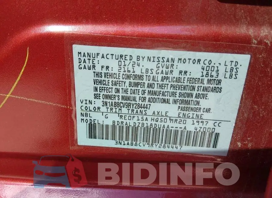 3N1AB8CV9RY284447 Photo# 9