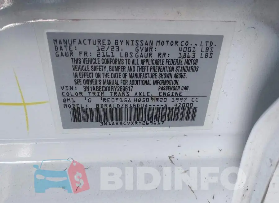 3N1AB8CVXRY269617 Photo# 9
