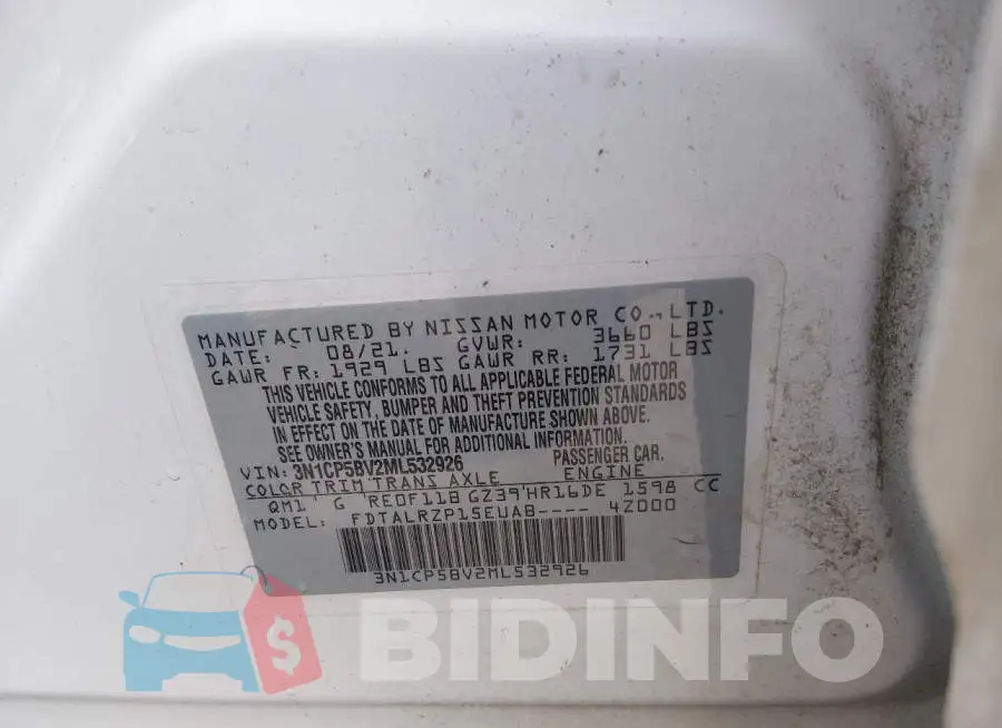 3N1CP5BV2ML532926 Photo# 9