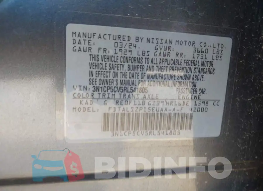 3N1CP5CV5RL541805 Photo# 9