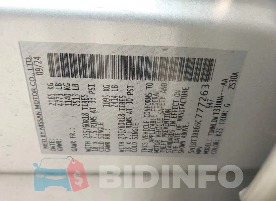 5N1BT3BB6SC777263 Photo# 9