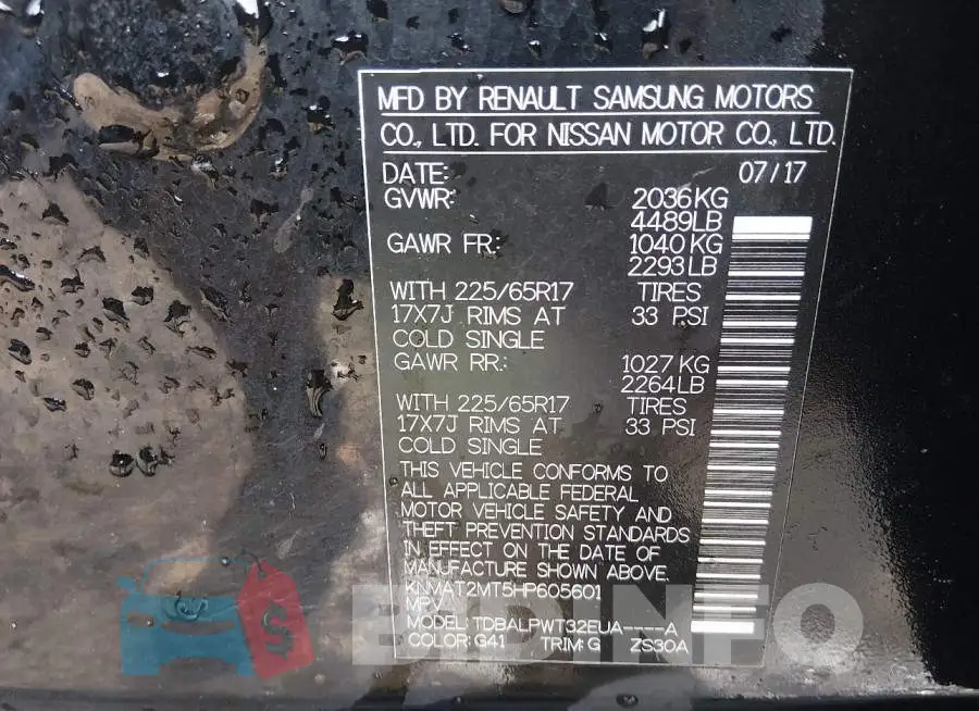 KNMAT2MT5HP605601 Photo# 9