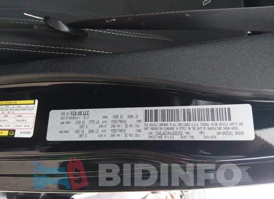 1C4BJWEG4HL622352 Photo# 9