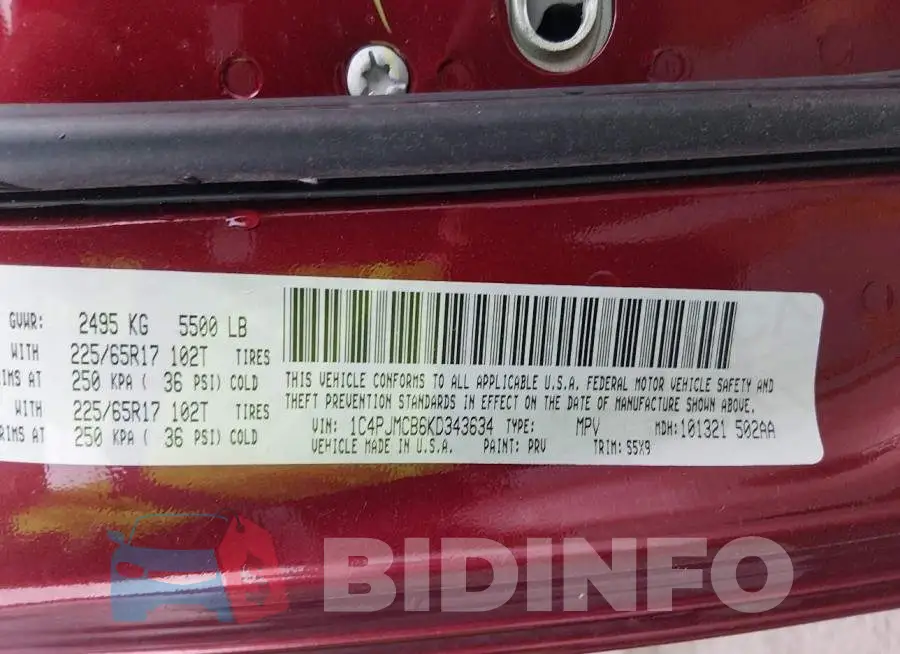 1C4PJMCB6KD343634 Photo# 9