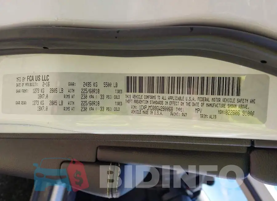 1C4PJMDB9GW280068 Photo# 9