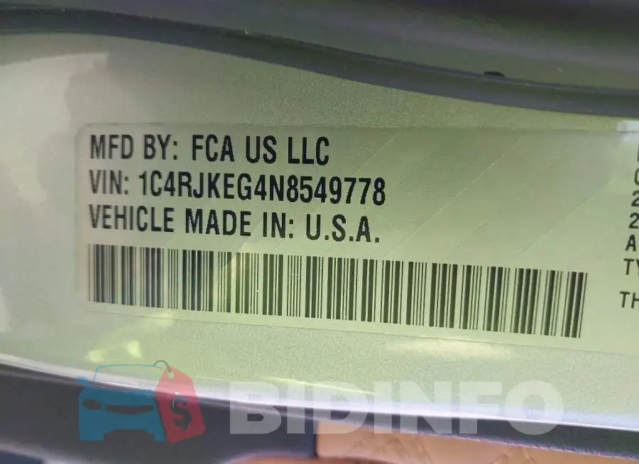 1C4RJKEG4N8549778 Photo# 9