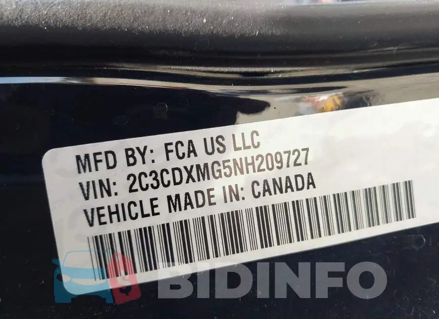 2C3CDXMG5NH209727 Photo# 9
