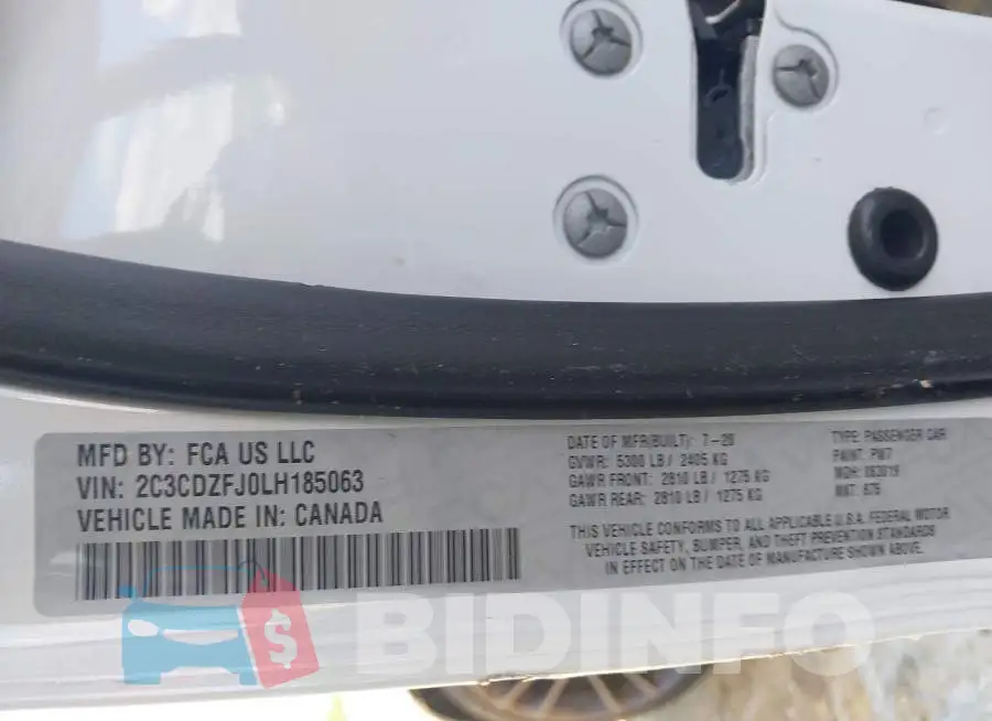 2C3CDZFJ0LH185063 Photo# 9