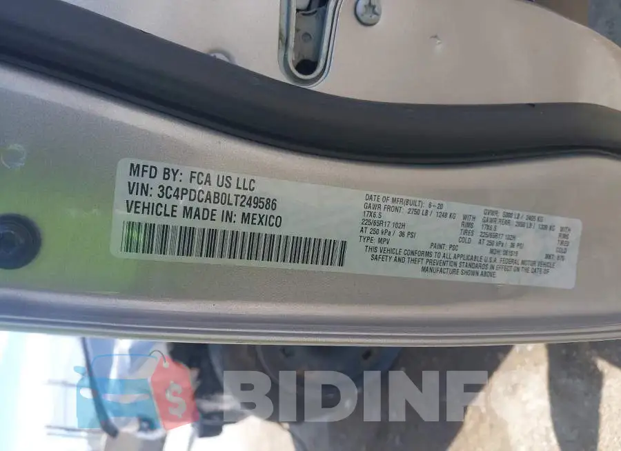 3C4PDCAB0LT249586 Photo# 9