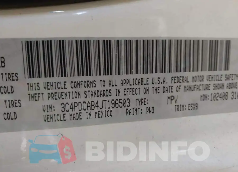 3C4PDCAB4JT196503 Photo# 9