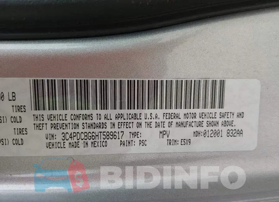 3C4PDCBG6HT589617 Photo# 9
