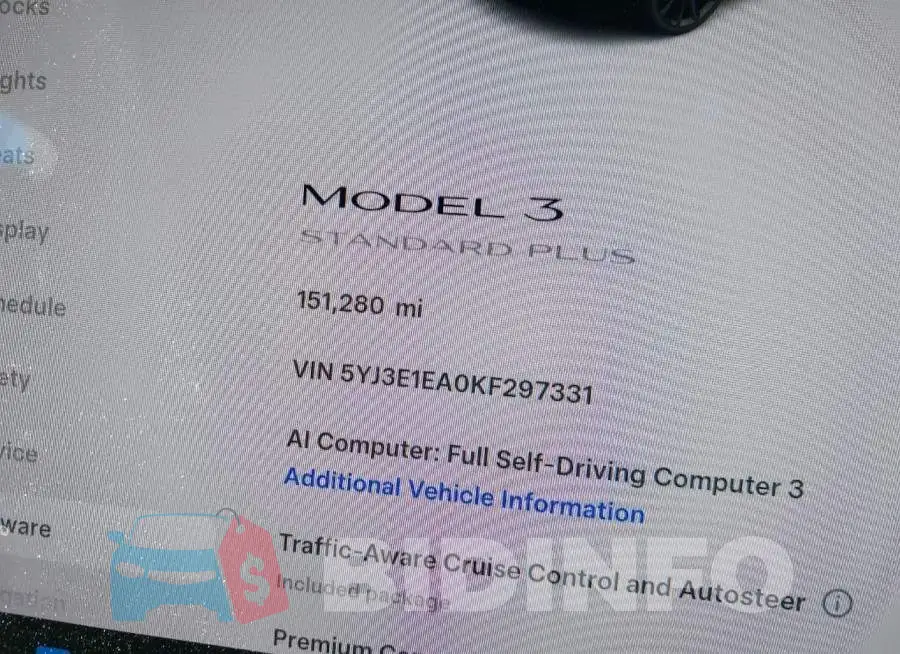 5YJ3E1EA0KF297331 Photo# 15