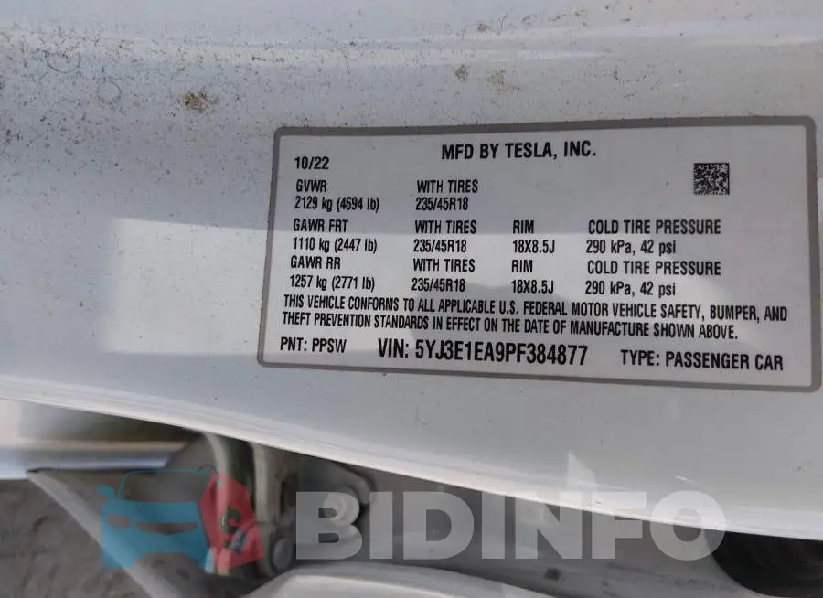 5YJ3E1EA9PF384877 Photo# 9