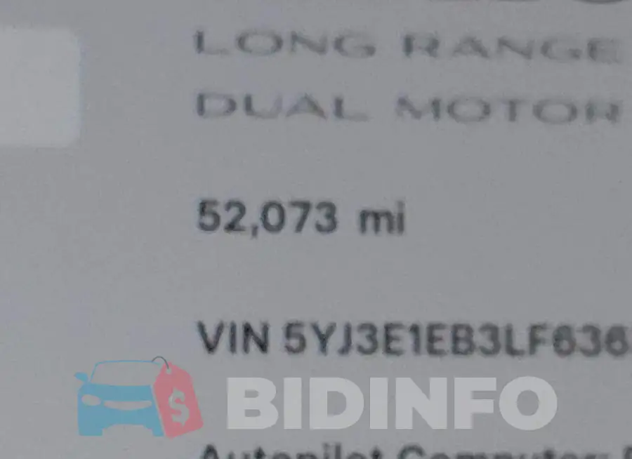 5YJ3E1EB3LF636304 Photo# 16