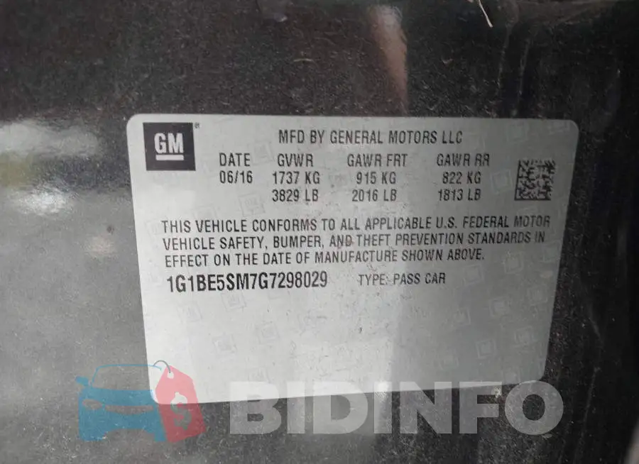 1G1BE5SM7G7298029 Photo# 9