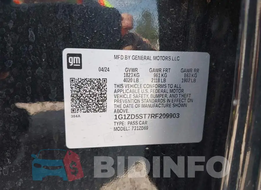 1G1ZD5ST7RF209903 Photo# 9